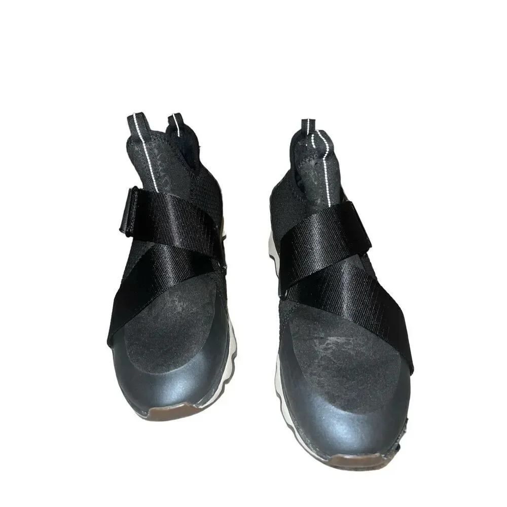 ✨Sorel Kinetic Black Mesh Front Strap High Top Athletic Sz 8.5 Sneakers✨ - Picture 3 of 10